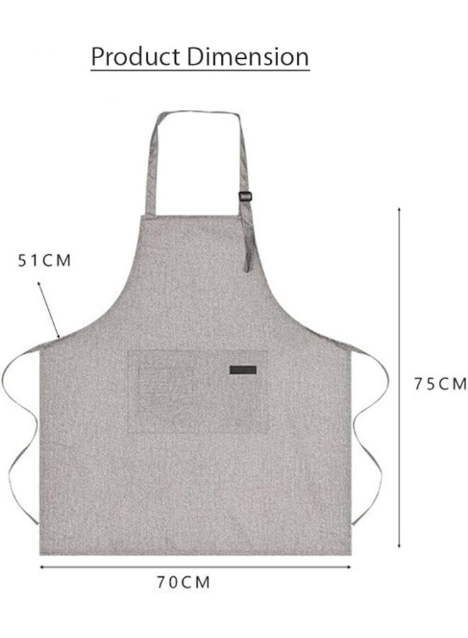 High-End Kitchen Apron Oil Proof Dirt Proof Dust Proof – Professional Bib Apron with Modern Stylish Design – Heavy Duty Wear-Resistant Fabric with Adjustable Shoulder Straps and Front Pockets – Premium Work Apron for Cooking, Chef, Barista, Cafe, Baking, BBQ, Craft and Art Work - Image 4